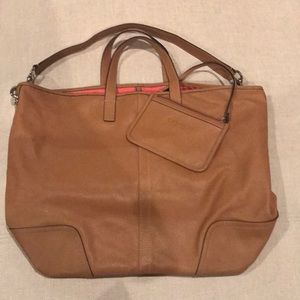 Coach Leather Bag - Tan